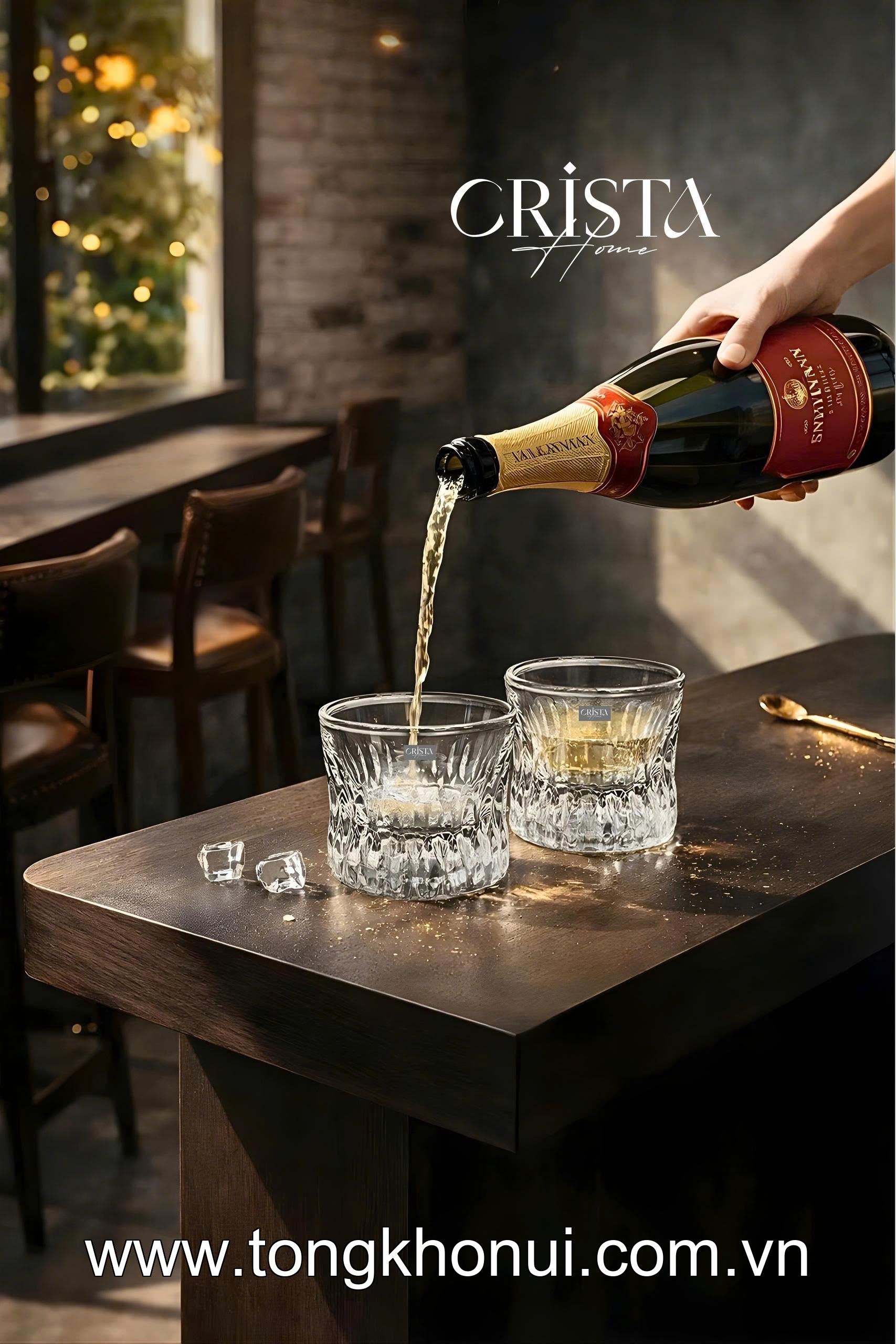 BỘ 6 CỐC RƯỢU WHISKY THỦY TINH 195ML CRISTA HOME – LY UỐNG RƯỢU TIẾP KHÁCH SANG TRỌNG (MÃ 60221) ảnh 7