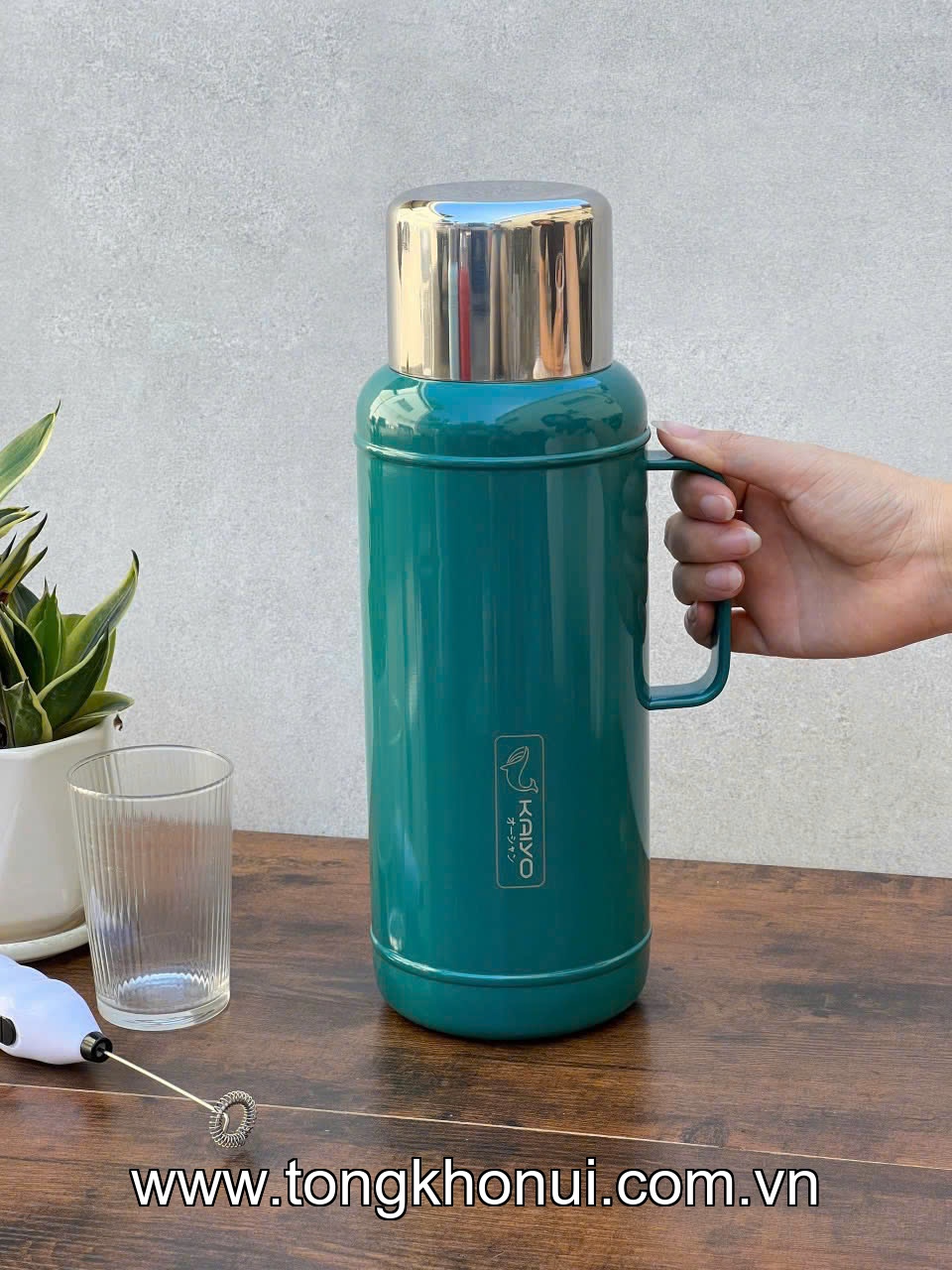 PHÍCH GIỮ NHIỆT CỠ ĐẠI INOX 304 KAIYO 2.2L – PHÍCH NƯỚC GIỮ NHIỆT 24H GIA ĐÌNH (MÃ KSV-3406, KSV-3390, KSV-3338) ảnh 3