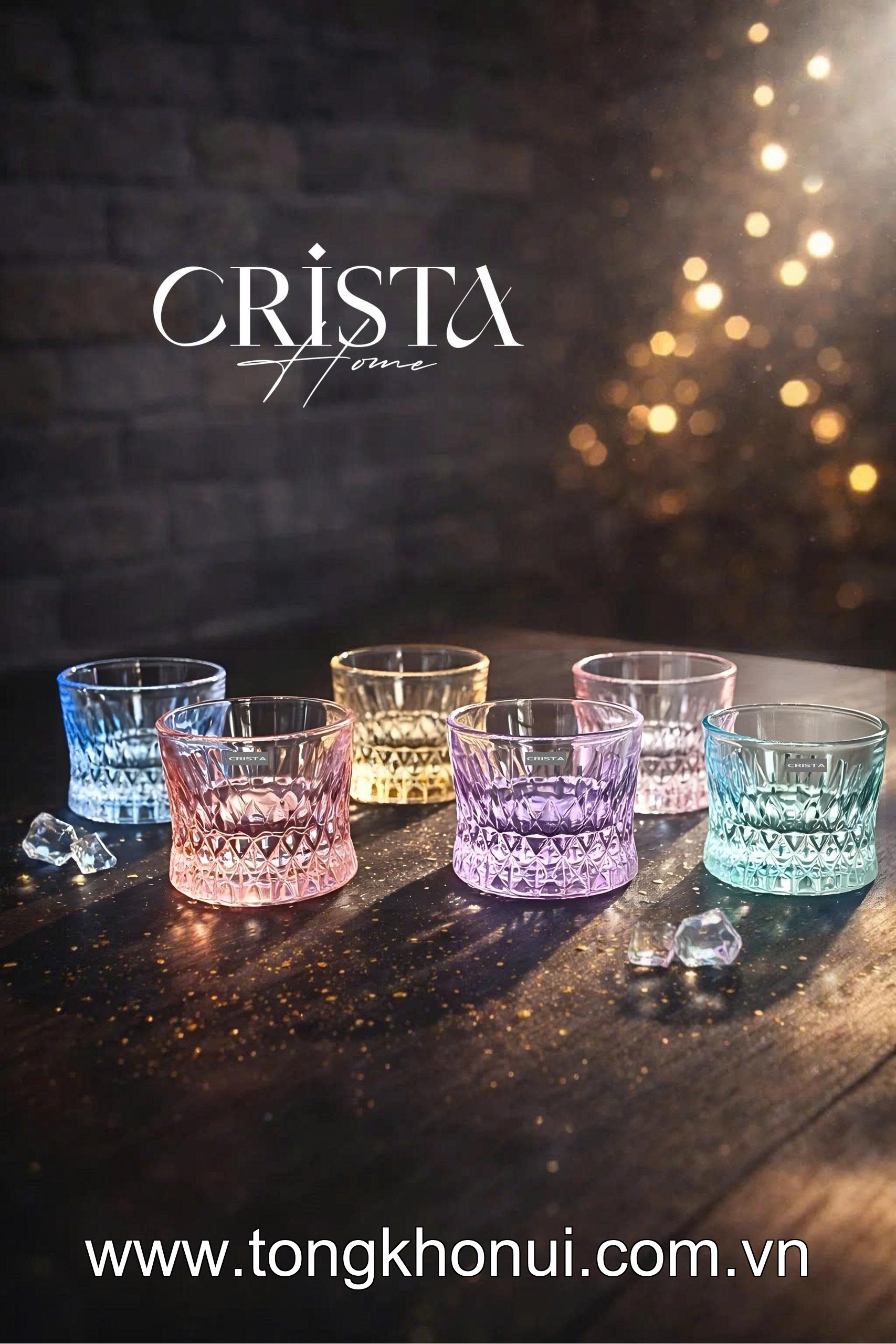 BỘ 6 CỐC RƯỢU WHISKY THỦY TINH 195ML CRISTA HOME – LY UỐNG RƯỢU TIẾP KHÁCH SANG TRỌNG (MÃ 60221) ảnh 9