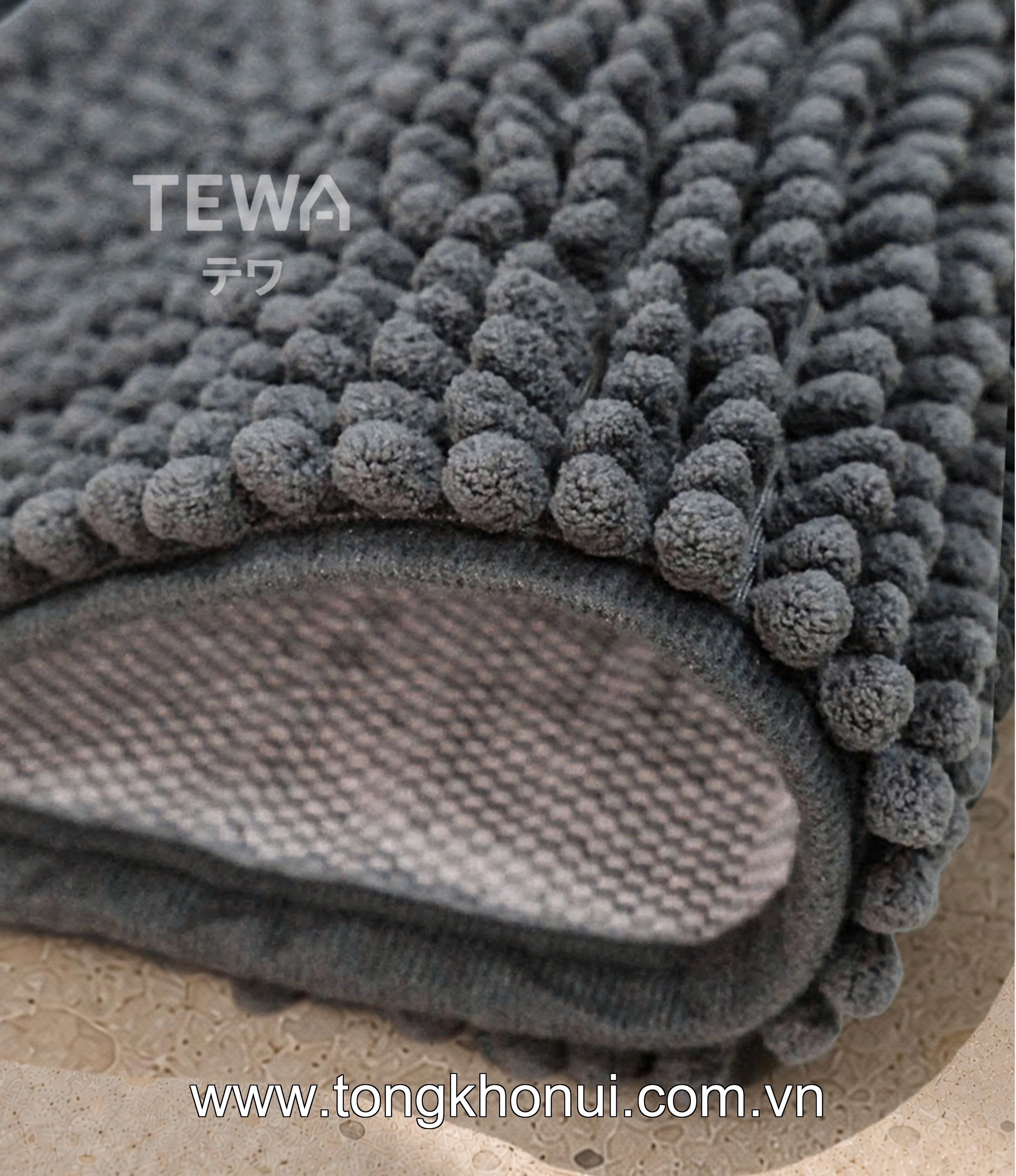 THẢM TRẢI SÀN NHUNG TUYẾT CHENILLE TEWA – THẢM LAU CHÂN CHỐNG TRƯỢT, THẤM HÚT NHANH (MÃ 80005) ảnh 12