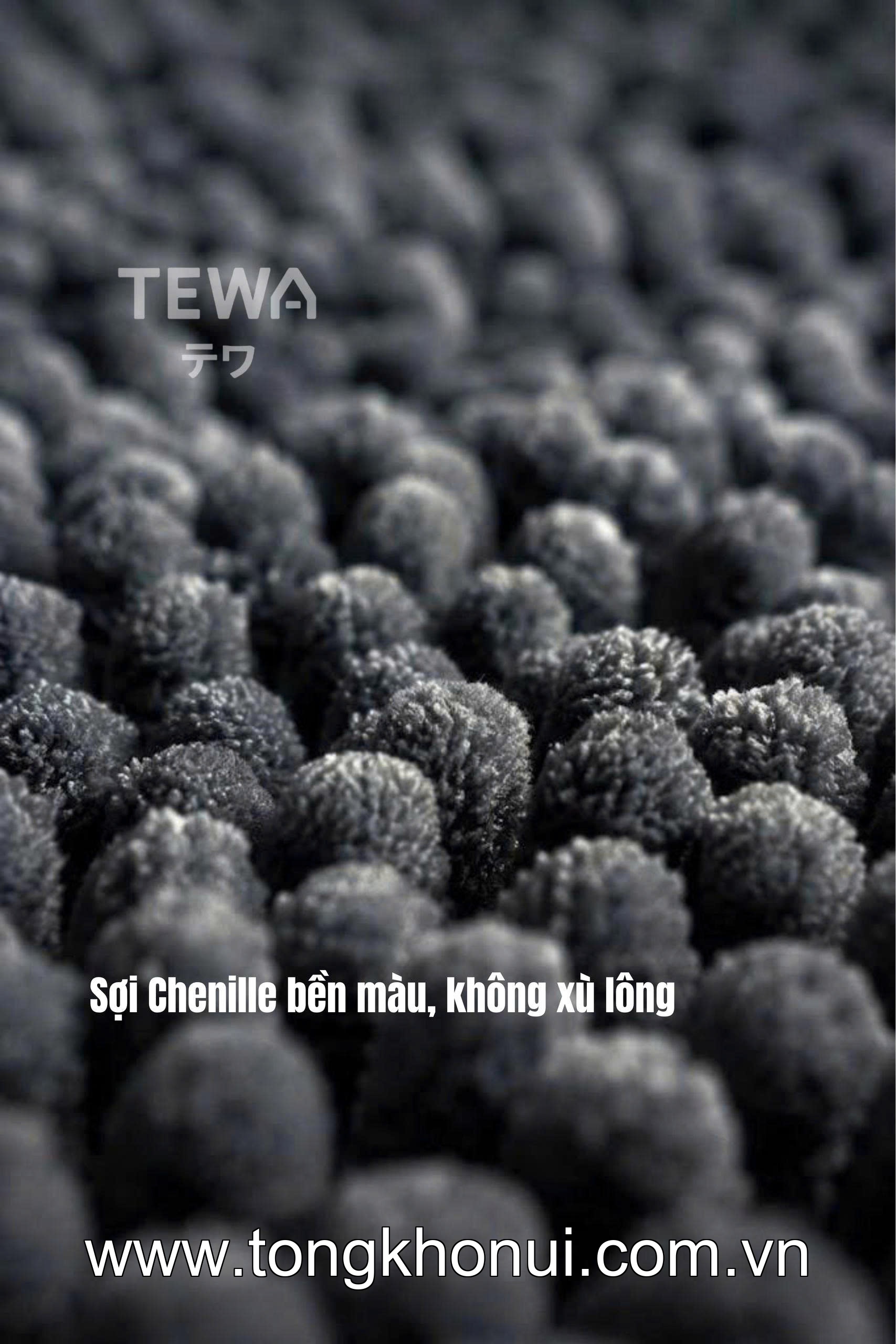 THẢM TRẢI SÀN NHUNG TUYẾT CHENILLE TEWA – THẢM LAU CHÂN CHỐNG TRƯỢT, THẤM HÚT NHANH (MÃ 80005) ảnh 13
