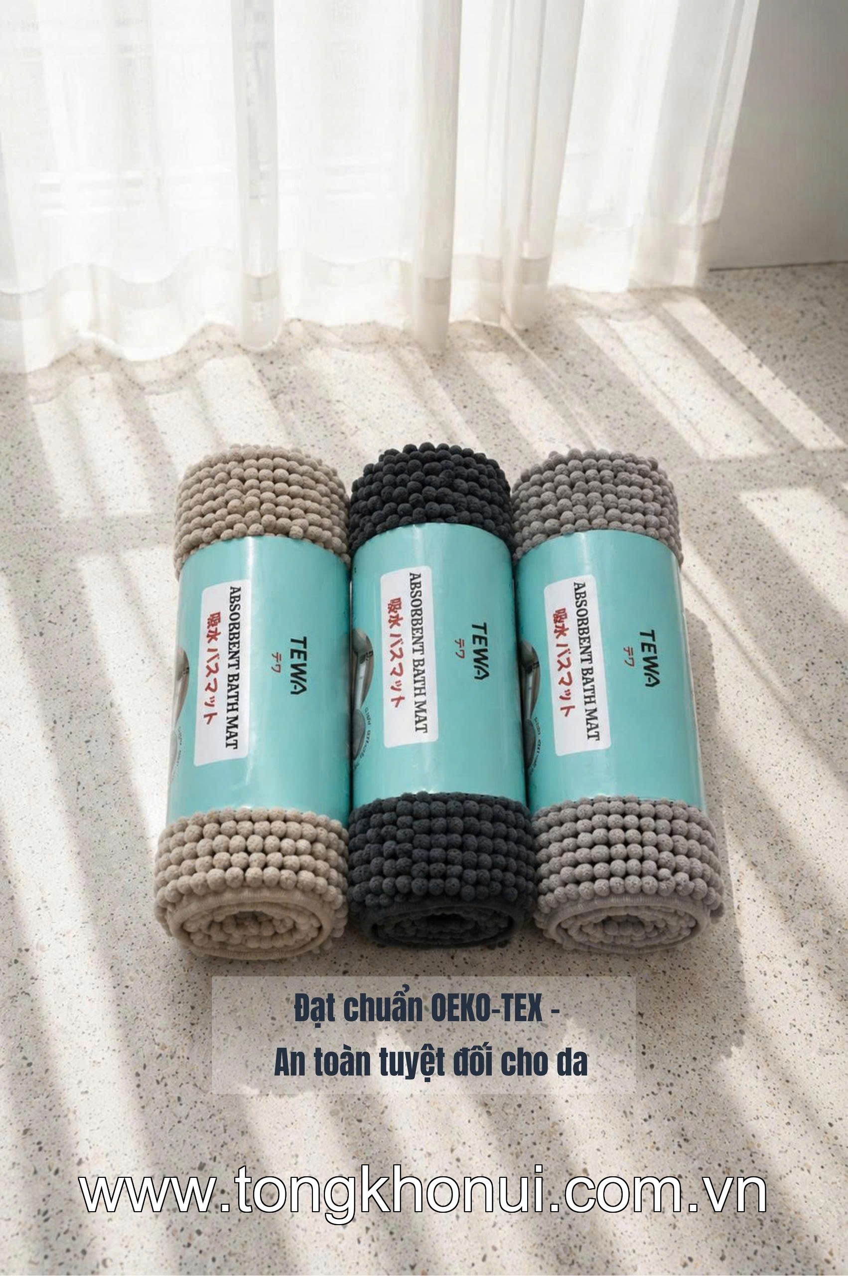 THẢM TRẢI SÀN NHUNG TUYẾT CHENILLE TEWA – THẢM LAU CHÂN CHỐNG TRƯỢT, THẤM HÚT NHANH (MÃ 80005) ảnh 17