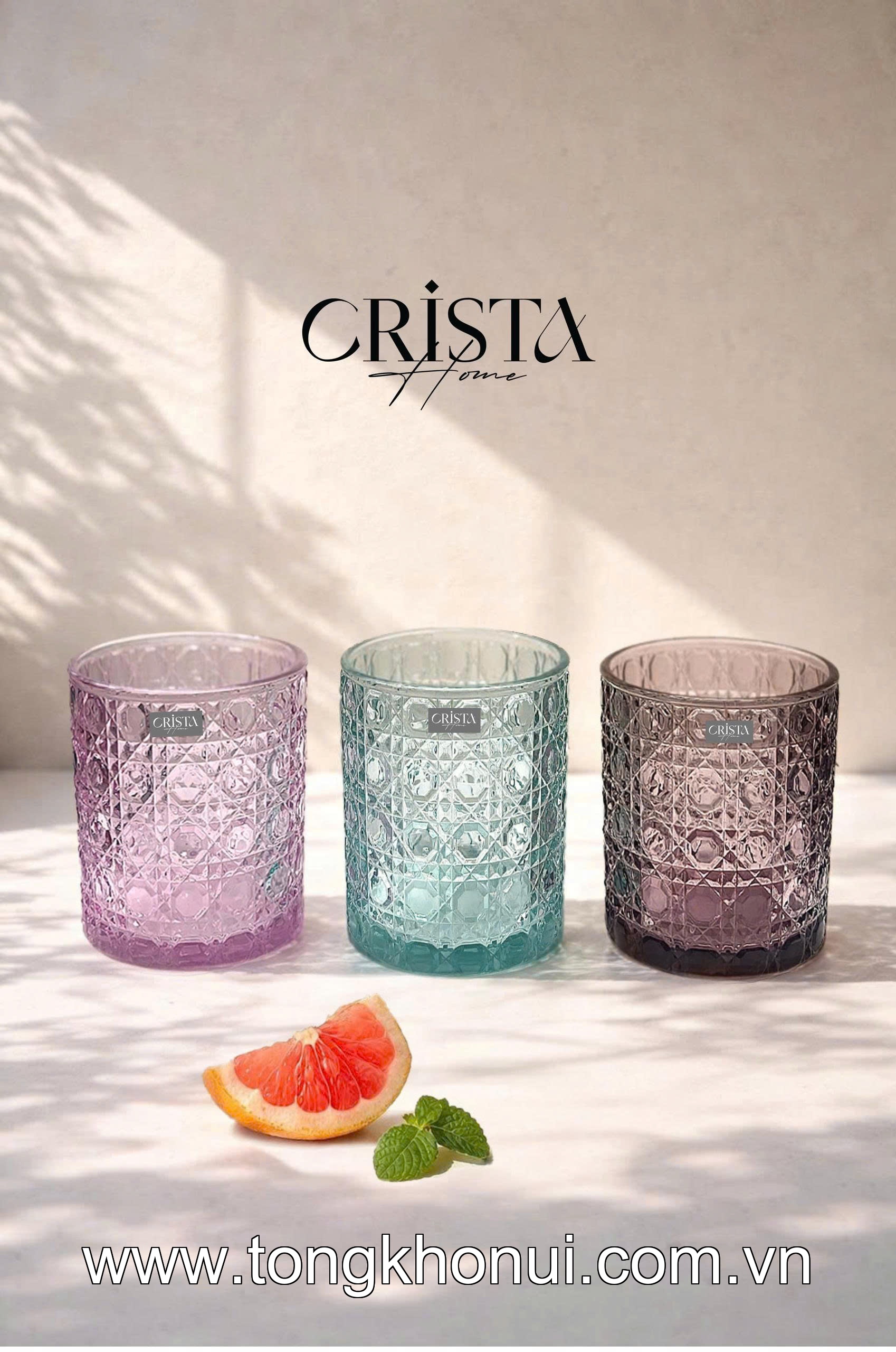 BỘ 6 CỐC THỦY TINH VÂN PHA LÊ NỔI 390ML CRISTA HOME – CỐC UỐNG NƯỚC ĐA NĂNG HÀNG NGÀY (MÃ 60253) ảnh 7