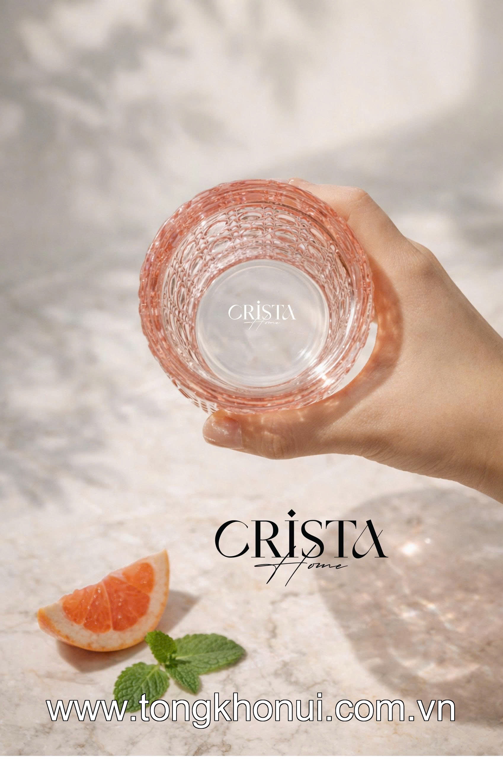 BỘ 6 CỐC THỦY TINH VÂN PHA LÊ NỔI 390ML CRISTA HOME – CỐC UỐNG NƯỚC ĐA NĂNG HÀNG NGÀY (MÃ 60253) ảnh 8
